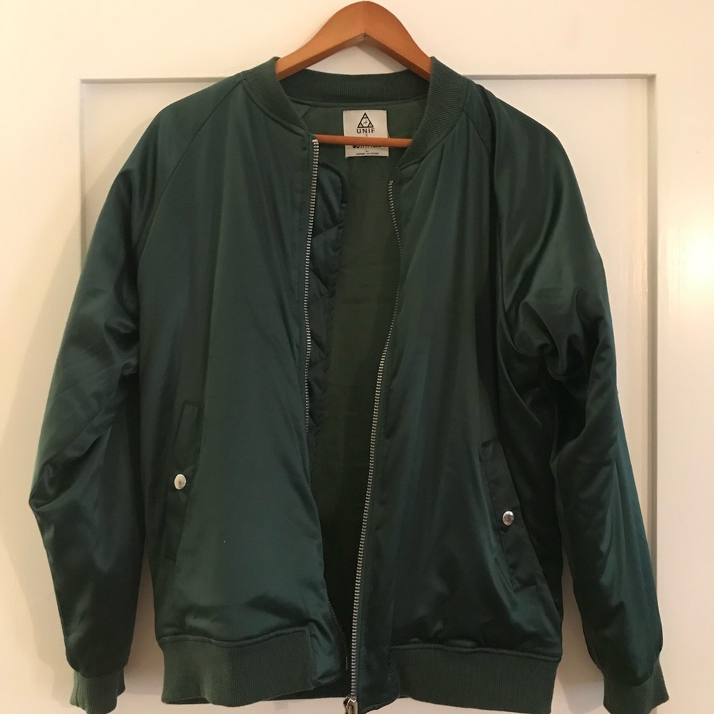 Green Silk Bomber